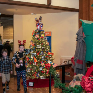 Festival of Trees - Children walking around trees